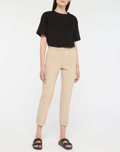 Pantalon à pinces Amini beige