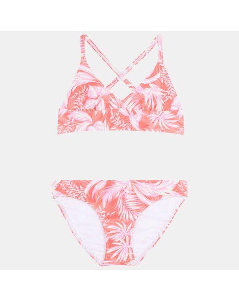Maillot de bain 2 Pièces croisé dos rouge