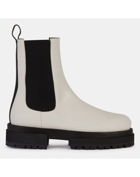 Chelsea boots en Cuir blanches
