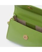 Sac à main mini en Cuir Semi Patent Leavert vert - 11x17x7 cm