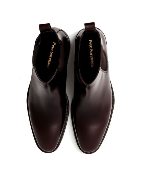 Chelsea Boots en Cuir marron foncé