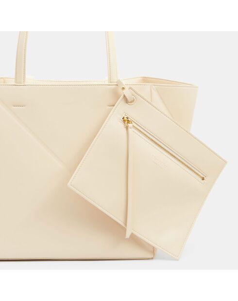 Sac cabas Vegan Origami beige - 26x26x26 cm