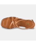 Sandales en Cuir Izia camel