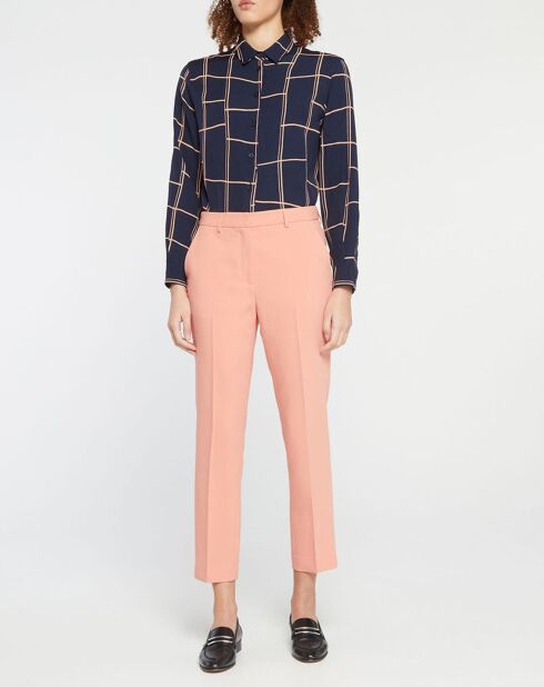 Pantalon à pinces court Mini rose clair