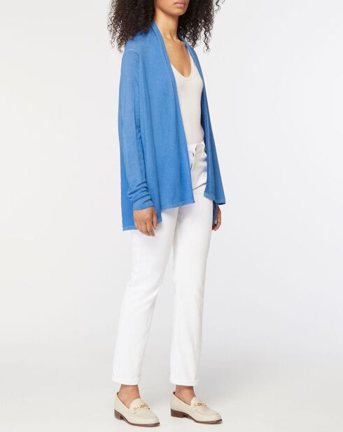 Cardigan  100% Cachemire Cosy bleu