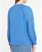 Top en Coton Bio Patmos bleu moyen