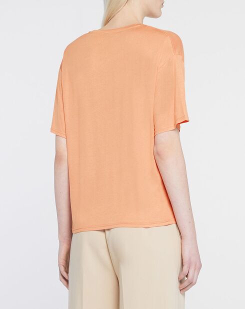 T-Shirt en Coton stretch Arold orange clair