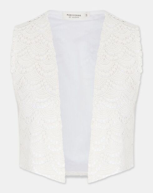 Gilet Lagny écru