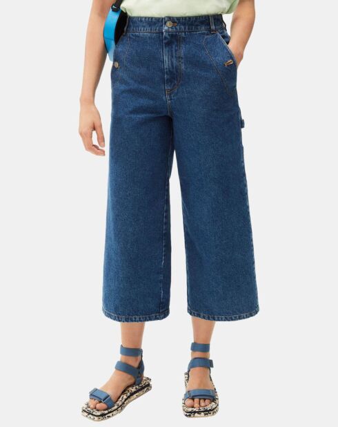 Jean Cropped bleu