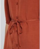 Chemise Aprila  marron rouille