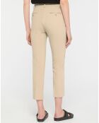 Pantalon à pinces Amini beige