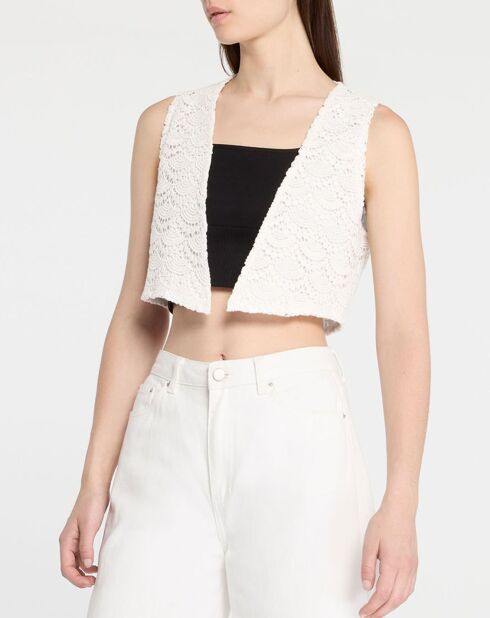 Gilet Lagny écru