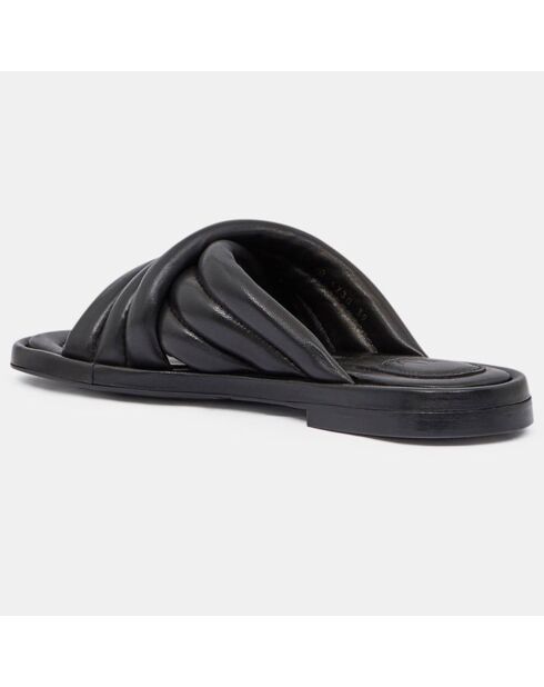 Zwarte leren muiltjes