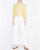 Chemise en Coton Popeline Bio Pippa jaune