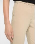 Pantalon à pinces Amini beige