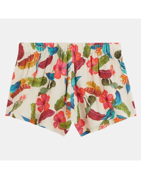 Short Makani Day blanc/multicolore
