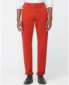 Pantalon chino Regular Fit Kutdroit orange foncé