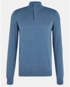 Pull Tutonzip bleu/gris