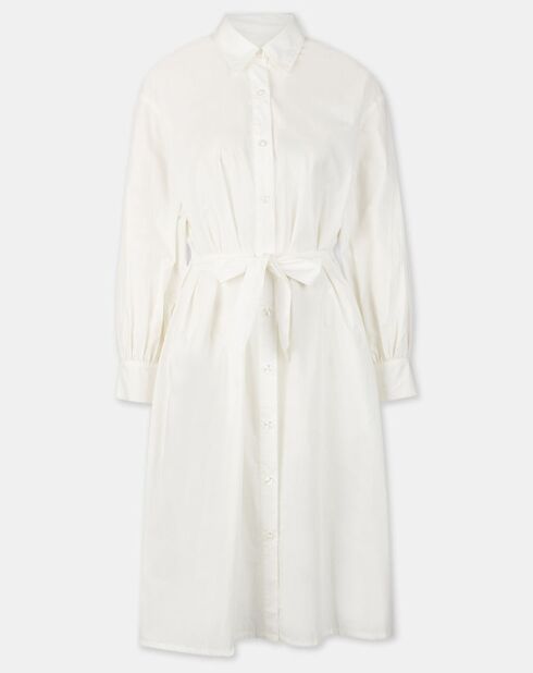 Robe en Coton popeline Bio Candide blanche