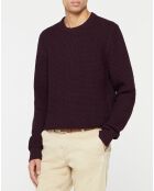 Pull en Coton & Laine Tulancy bordeaux