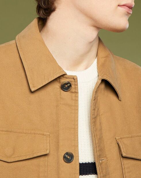 Veste Maskin Moleskin camel