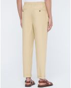 Pantalon 100% Coton Bio chino Regular Fit Mujog beige