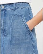 Jupe en Denim Puce bleu clair