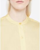 Chemise en Coton Popeline Bio Pippa jaune