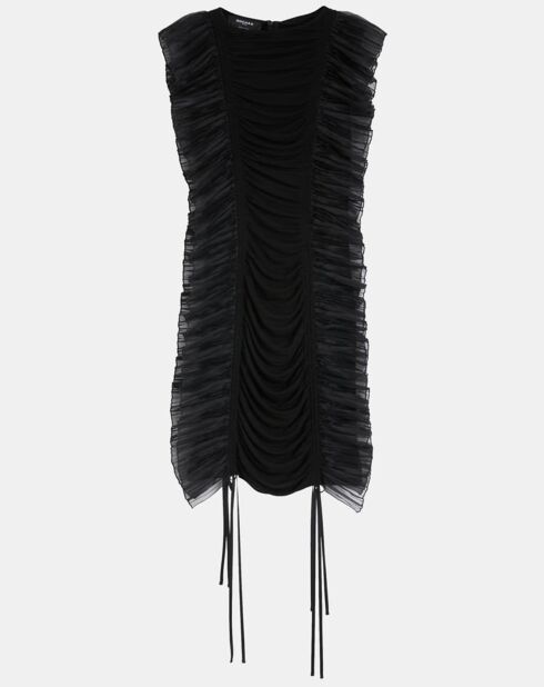 Robe Gathered Skinny noire