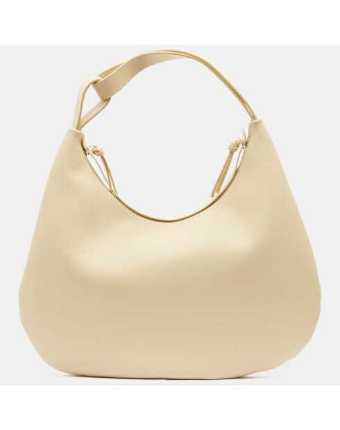 Sac à main en Cuir Pegasus beige - 22x40x3 cm