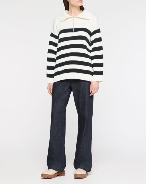 Wit/zwart Vitruve-sweatshirt