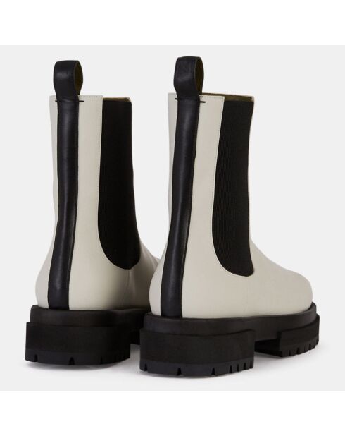 Chelsea boots en Cuir blanches