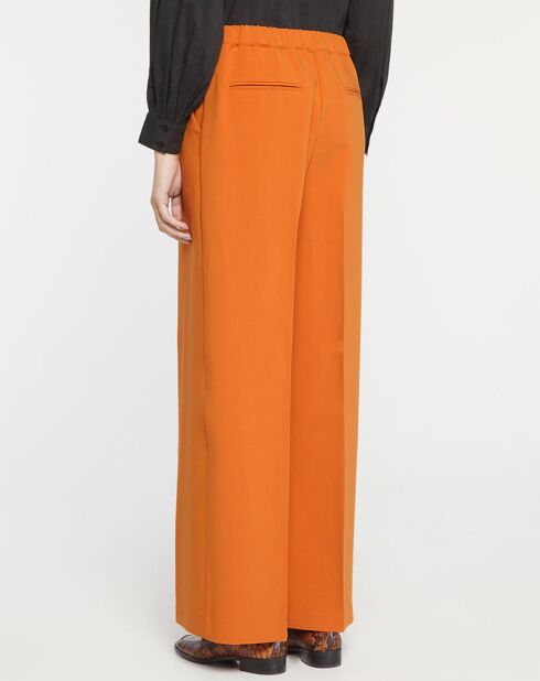 Pantalon large Pierrot Pol orange