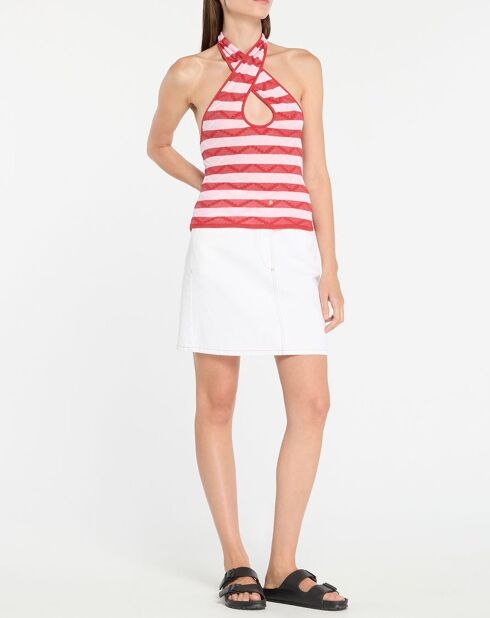 Roze/rode Sio top