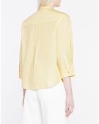 Chemise en Coton Popeline Bio Pippa jaune