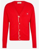 Gilet 100% Laine Classic rouge