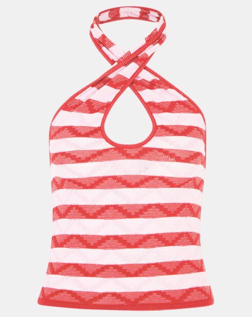 Roze/rode Sio top