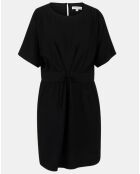 Robe courte crépon Anissa noir