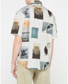 Chemise ample manches courtes Lyrique multicolore