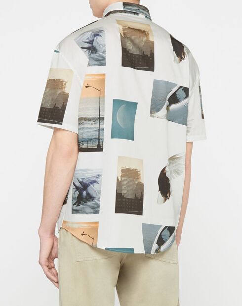 Chemise ample manches courtes Lyrique multicolore