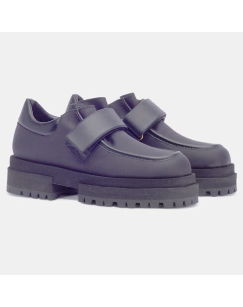 Derbies en Cuir noires - Talon 5 cm