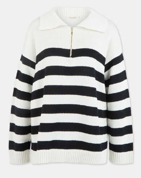 Wit/zwart Vitruve-sweatshirt