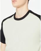 T-Shirt 100% Coton Bio Baglan blanc/noir