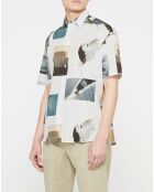 Chemise ample manches courtes Lyrique multicolore