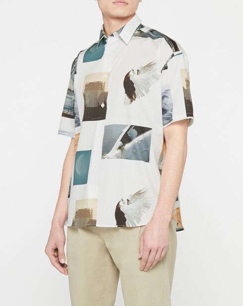 Chemise ample manches courtes Lyrique multicolore