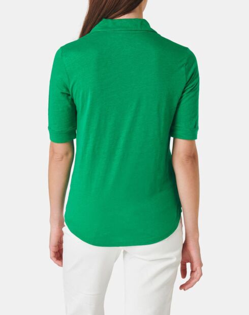 Chemise en Lin mélangé verte