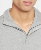 Pull col camionneur Butonzip Cam gris