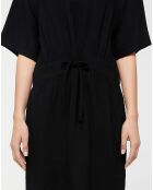 Robe courte crépon Anissa noir