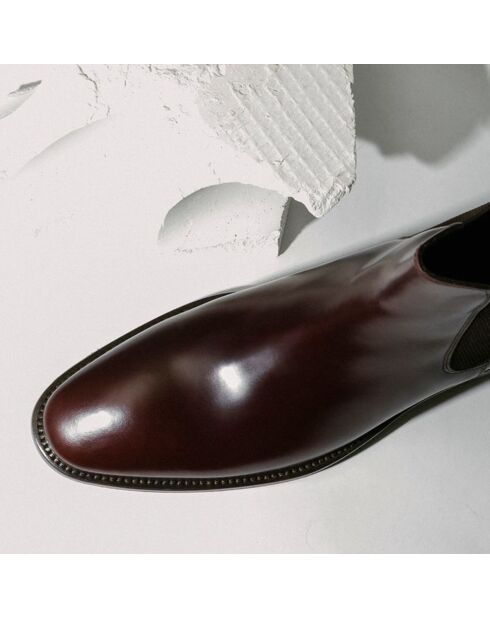 Chelsea Boots en Cuir marron foncé
