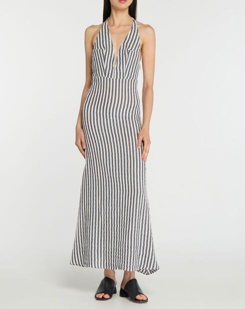 Robe Donoussa bleu/blanc